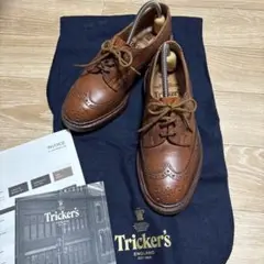 トリッカーズバートンTricker's BOURTON UK5.5 美品 トリッカーズ Tricker's 5633 BOURTON DAINITE SOLE 5 FIT