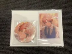 にじさんじ誕生日グッズ 赤城ウェン 缶バッジ＆チェキ風カード