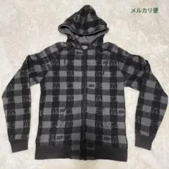 stussy 総柄ジップアップパーカー　Lサイズ　　正規品　ステューシーフーディ