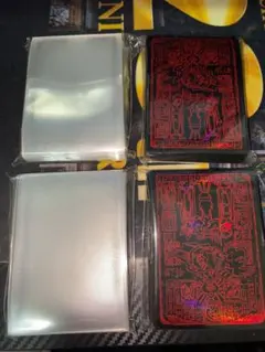 遊戯王　オシリス　スリーブ　２個　ラージスリーブ付き