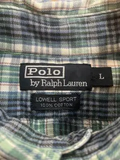 90s ralph lauren LOWELL SPORT チェックシャツ　L