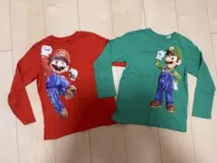 マリオ ルイージ 長袖カットソー 2枚セット110cm双子