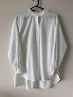【美品】aletta vita ｜シャツブラウス白 ホワイト／ロング丈