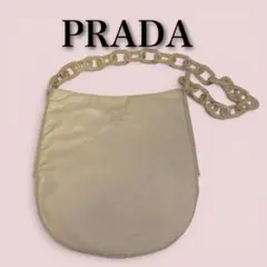 【PRADA】プラダ チェーン ショルダーバッグ テスート ナイロン Gカード有
