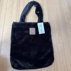 新品タグ付き☆ミッフィー ファー　トートバッグ　ブラック