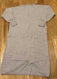 【美品】アーバンリサーチロッソ カシミヤ混ラムウールVネックニットワンピース F