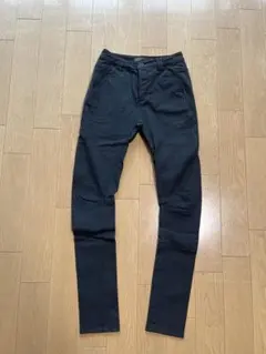 【値下げ済み】superfine スキニーパンツ チャコールグレー　コットン混合