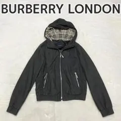 バーバリー ノバチェック フード パーカー ジャケット L デニム y2k