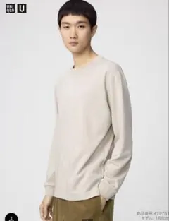 エアリズムコットンクルーネックtシャツ 長袖カットソー