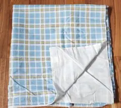 布団カバー シングル 105×200cm ブルー系 チェック柄