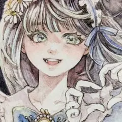 手描きイラスト　オリジナルイラスト　アナログイラスト　水彩イラスト　原画