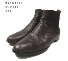 MARGARET HOWELL ダークブラウン サイドゴアブーツ