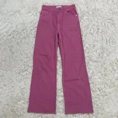 ZARA ザラ デニム ピンク フレアデニムパンツ ジーンズ