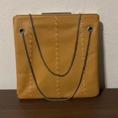 開店セール☆新品未使用 美品 エンポリオアルマーニ レザー ロゴ がま口バッグ