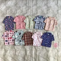 ハンドメイド シャツ型ポケットティッシュケース ⑥10枚セットのサムネイル