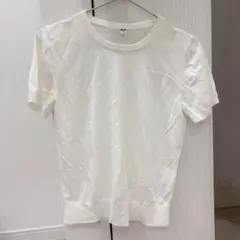 UNIQLO ホワイト 半袖 ニットのサムネイル