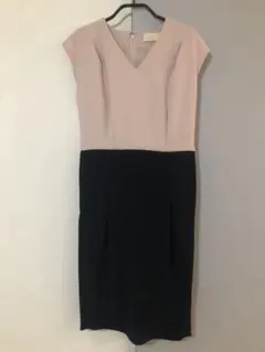 TOMORROWLAND／ツートーン　コクーンワンピース　フォーマル