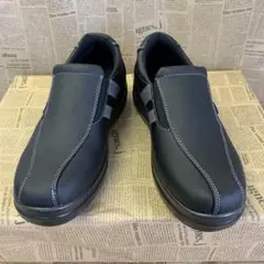 新品★メンズ★24.5cm★軽量 フェイクレザービジネスシューズ 黒 102