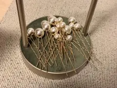 パールヘアピンセット 2セット 5mm〜　ウエディング　ブライダル