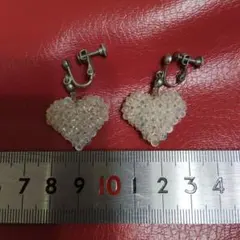 ハート型スワロフスキーイヤリング