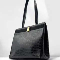 Salvatore Ferragamo フェラガモ トートバッグ クロコ型押し