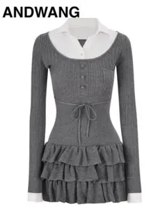 ANDWANG(アンドワン) Allure Cable Shirt Dress