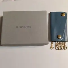 IL BISONTE レザーキーケース 青