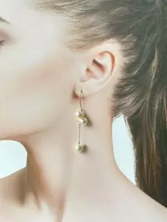 あこや真珠 バロックパール サージカルステンレス ピアス