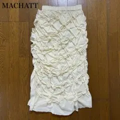 【MACHATT】シャーリングタフタスカート FREEサイズ クリームのサムネイル