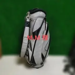 ※軽量　XXIO チェック柄 キャディバッグ グレー・ブラック　※フード無し