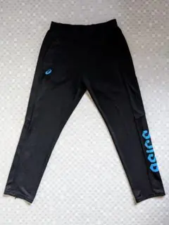 ASICS 黒 ジャージ パンツ L