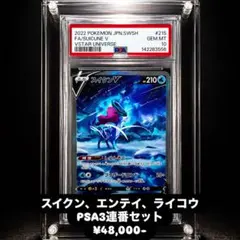 【PSA10連番】 エンテイV スイクンV ライコウV SAR 三犬