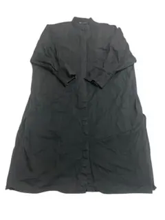 ザラ ロングワンピース シャツワンピース 変形オーバーサイズ ブラック