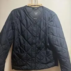 ユニクロ UNIQLO ノーカラー パフテック キルティング S