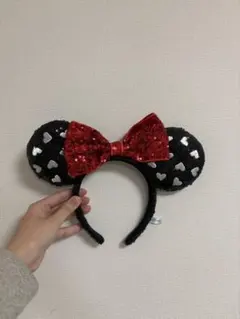 ミニーマウス カチューシャ スパンコール
