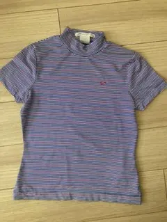 NIKE GOLF ナイキゴルフ 半袖 モックネック ボーダー ゴルフウェア S
