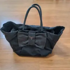 ⭐️極美品⭐️RRADA プラダ トートバッグ ハンドバッグ 三角ロゴ カデナ鍵2黒 PRADA(プラダ) / 三角ロゴ/トートバッグ/ナイロン/BLK | 中古品
