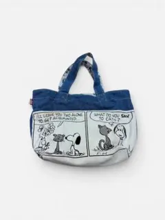EDWIN PEANUTS スヌーピー デニムミニトートバッグ ランチトート