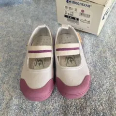 ムーンスター　上靴　14.5cm 3E 幅広　ピンク（試着のみ）