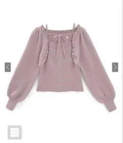 GRL　フリルリボンボレロ×キャミソールニットアンサンブル ［mb1590]