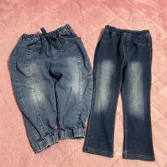 デニムパンツ　2点セット