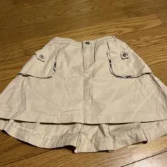 美品☆バーバリーロンドンスカート ベージュサイズ120