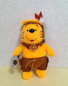 2001年 非売品 くまのプーさん インディアン ぬいぐるみ SEGA