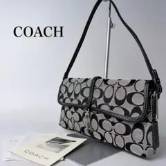 Coach Signature Demi Clip pouch black