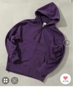 【United Athle】cotton full zip hoodie