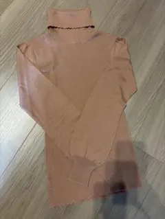 Feroux ハイネックリブセーター ピンク