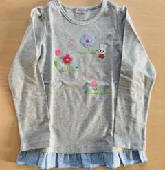 未使用　ミキハウス　長袖Tシャツ　うさこ　120 ロンT