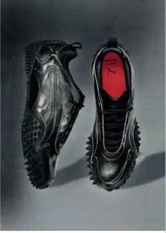 ステッカー付　PUMA × GADID ANONIEM 23.5センチ PUMA プーマ アタッカント ⅡTT V Jr ブラック×ホワイト キッズ | 靴 靴