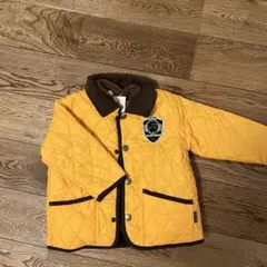 ☆新品未使用☆MIKIHOUSEキルティングジャケット　ベビーアウター黄色茶色緑