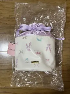 【新品・未使用】 Chacott チャコット 巾着ポーチ バレエ柄のサムネイル